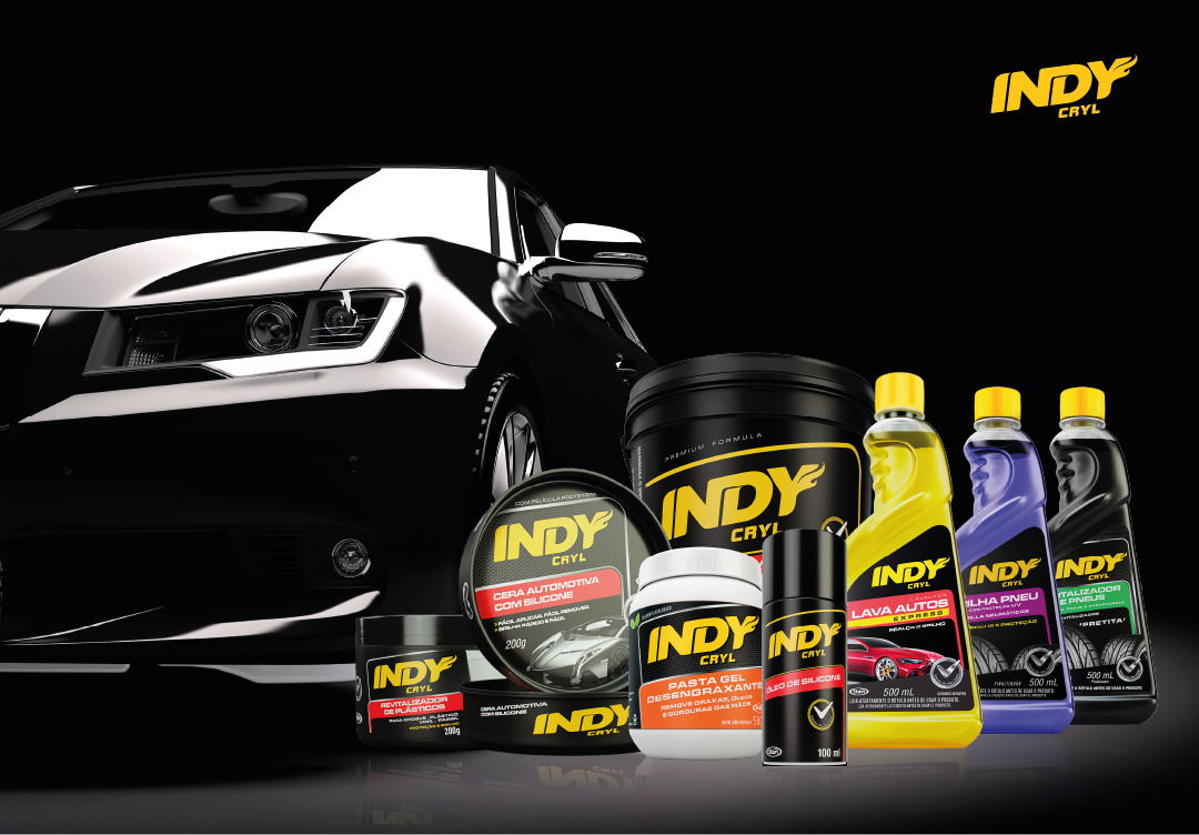 Indy Cryl: 38 anos líder no mercado de produtos de limpeza automotiva 